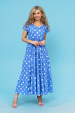 824 Платье "Горох/голубой" (ST) (Фото 1)